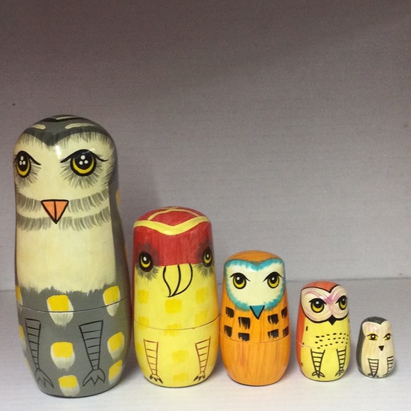 New Owl Nesting Dolls - Picture 1 of 14